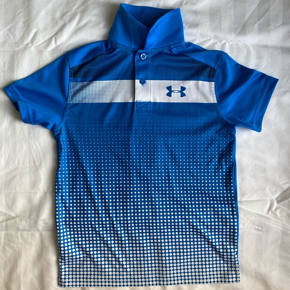 Under Armour Boys Loose Fit HeatGear Golf Shirt